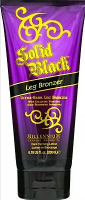 Millennium Solid Black Ultra Dark LEG BRONZER Tanning Bed Lotion 7 Oz • $21.95