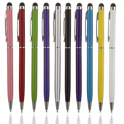 ONE (1X) 2-in-1 Universal Touch Screen Stylus + Ballpoint Pen For Phone Pad PC • $3.55