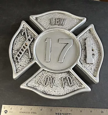 Obsolete Retired Volunteer Fire Dept. Badge LAYTONSVILLE Md Firefighter 17 LEW • $49.99