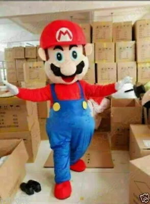 Super Mario Mascot Costume Cosplay Party Fancy Dress Brothers Suits Adult Size • $96