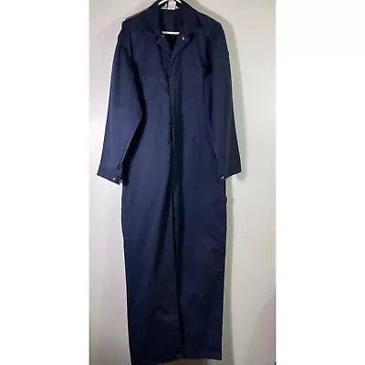 Mens Vintage Roebucks Long Sleeve Coveralls Navy 44T Michael Myers Halloween • $89.10