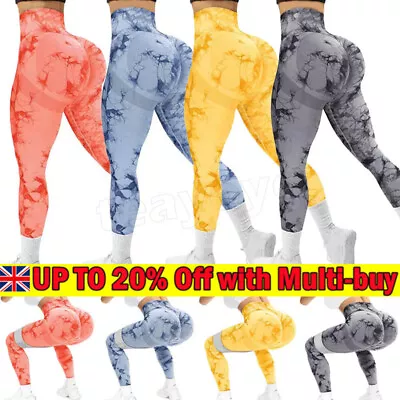 £10.89 • Buy Women's Anti-Cellulite Yoga Pants Sport Gym Push Up Leggings Bum Butt◇Lift Pants