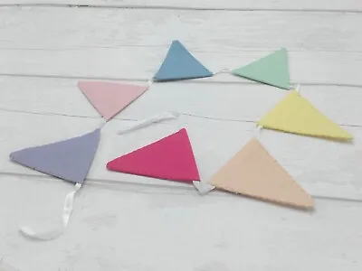 Bunting.  Pastel Felt Bunting. Rainbow Pastel Bunting. • £5