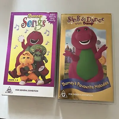 Sing & Dance With Barney / Song & Dance With Barney (VHS 2000 2-Tapes) PAL • $26.95