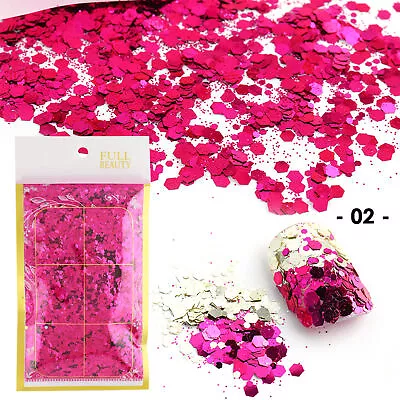 50g/bag Nail Sequins Delicate Non-fading Spangles Polish Manicure Nails Art • $8.22