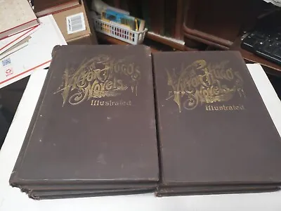 1887 5 Volume Set Victor Hugo's Novels Illustrated Literature • $125