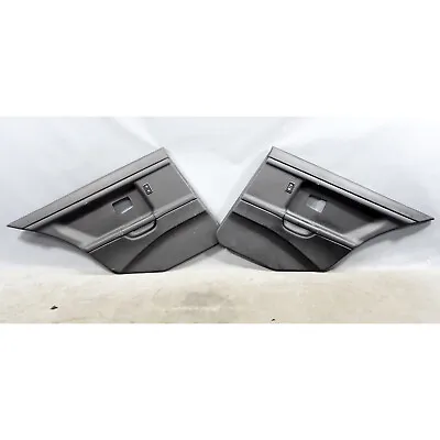 92-98 BMW E36 3-Series Sedan Rear Interior Door Panel Trim Skins Black Vinyl OEM • $157.50