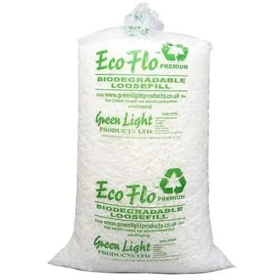 ECO-FLO Quality Biodegradable Loose Void Fill Packing Peanuts *ALL QUANTITIES* • £107.99