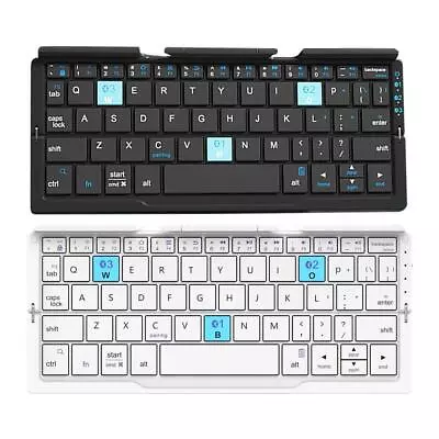 Mini Portable Folding Keyboard Thin Wireless BT Keypad Android For IOS T0I8 • $63.70