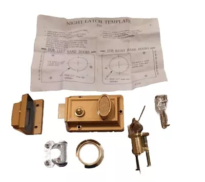 VTG Deadbolt Latch Lock Night Latch Gold Finish Wrights Product  • $24.50