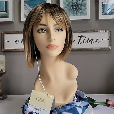 SCORPIO PM Orchid Mono Part Wig Chin-length Bob Straight Sunny Spice-R Lt Brown • $125