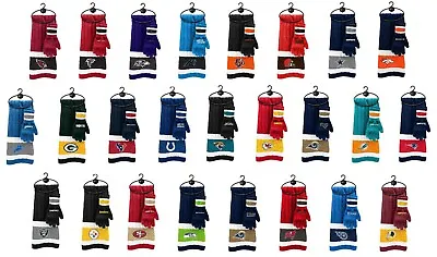 $29.99 • Buy NFL Assorted Teams Reebok Little Earth Winter Knit Scarf & Gloves Set NEW!