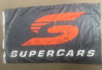 V8 Supercars Signed Flag Bathurst Cam Waters Tander McLaughlin Holden Ford • $100