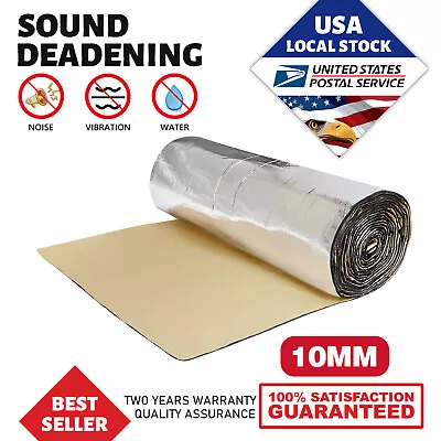 Sound Deadener Heat Shield For Car Firewall Hood Floor Insulation Mat 80  X 39  • $29.99