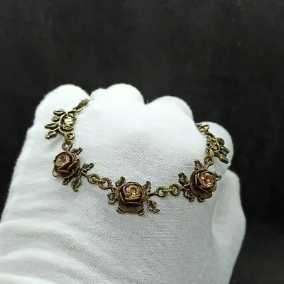 Michal Negrin Necklace Romantic Flowers Victorian & Swarovski Crystals Signed • $63.20
