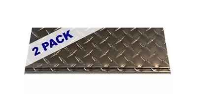 2 PACK -  .125 (1/8 ) Aluminum Diamond Plate 6  X 12   5052 DIY Pack • $22.50