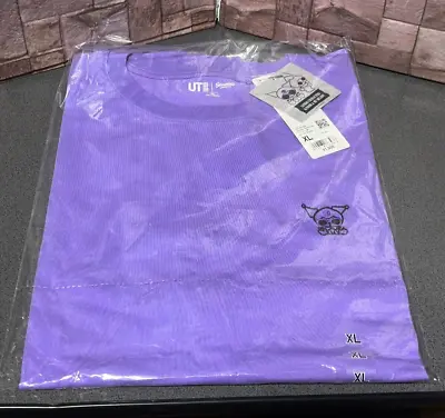 UNIQLO Sanrio KUROMI & MY MELODY T-shirt Oversize Fit XL Size Purple JAPAN • $33.91