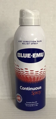 $21 • Buy Blue-Emu Continuous Spray Pain Relief Spray Odor Free 4 Fl Oz Exp 04/2023, NEW