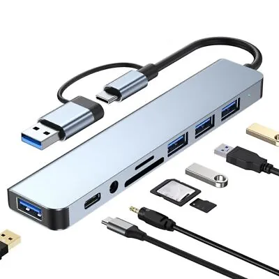 $23.47 • Buy OTG Adapter Mobile Phone Tablet USB C HUB Type-C Splitter USB 3.0 PD Charging