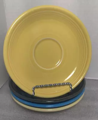Four Vintage Homer Laughlin Genium Fiesta Saucer Plates • $25