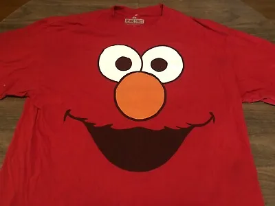 Sesame Street Elmo Big Face Front 2XL XXL Red T Shirt • $19.49