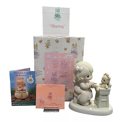 Precious Moments  Sharing” PM942~Porcelain~Figurine~Bear~High Chair • $19.99