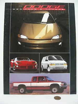 1993 Dodge Cars & Trucks Brochure Viper Stealth Ram 50 150 250 350 Dakota Ramcha • $12.95