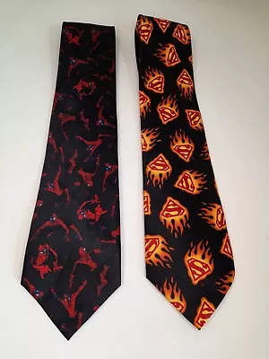 Vintage Spider-Man & Super Man Ties 2001 • $9.99