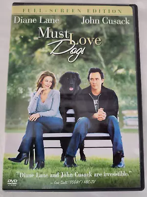 Must Love Dogs (DVD 2005 Full Frame) Diane Lane John Cusack Dermot Mulroney • $3