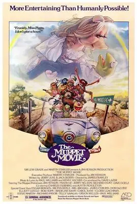 THE MUPPET MOVIE POSTER 27 X 40 Jim Henson Frank Oz C • $24.95