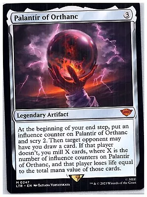 MTG Palantir Of Orthanc NM The Lord Of The Rings: Tales Of Middle-earth • $14.49