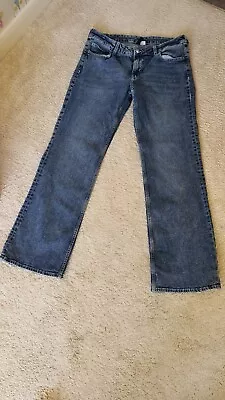 £3 • Buy Womens H&m Blue Flare Jeans Low Rise Denim Size EUR44