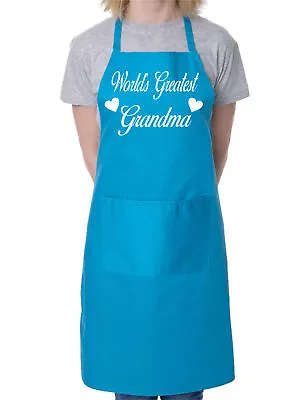 Worlds Greatest Grandma Mother's Day Cooking Bakers Ladies Apron  • £9.99