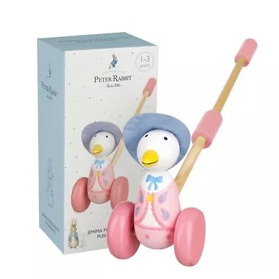 £17.99 • Buy Peter Rabbit Jemima Puddle-Duck Boxed Push Along Wooden Toddler Toy