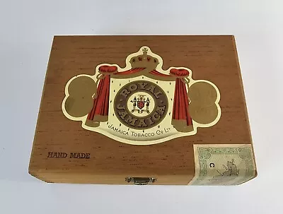 Vintage Royal Jamaica Cigar Box Jamaica Tobacco Co Wood Hinged • $20