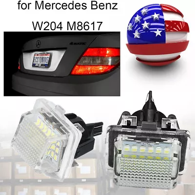 Canbus LED Numbers License Plate Light Bulbs For Mercedes Benz W204 W212 W221 US • $10.37