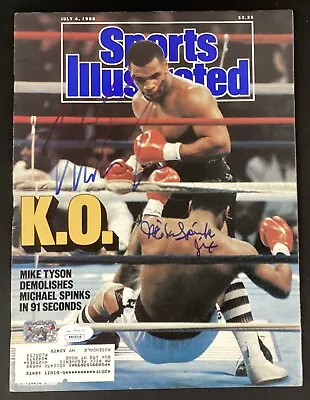 Mike Tyson Signed Sports Illustrated 7/4/88 Mike Spinks Autograph Tyson Holo JSA • $199.99