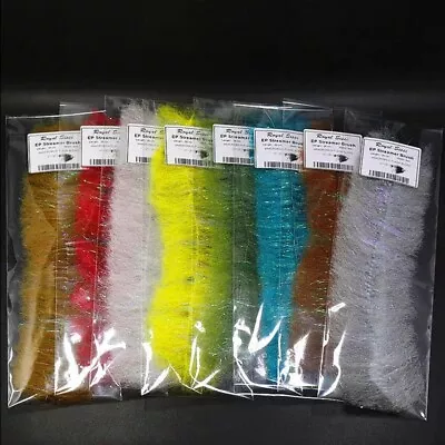 8 Color Soft EP Streamer Brushes Fly Tying Material Baitfish Flash Brushes • $34