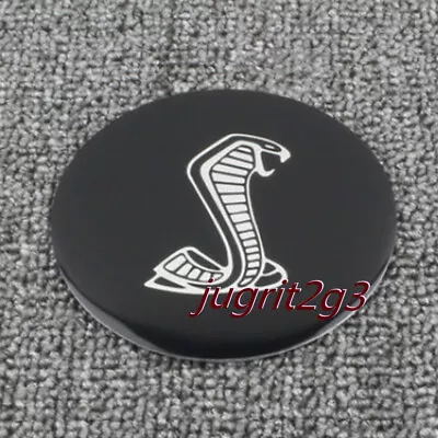 85MM Round BLACK Badge Car Steering Wheel Cover Trim Sticker For Mustang Shelby • $12.92