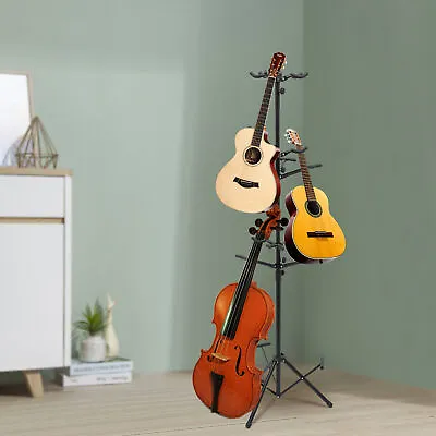 Guitar Holder Rack Stand Multi-Instrument Guitar Ukulele Bass Holds 9 Guitar • $62