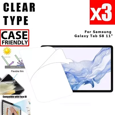 2X For Samsung Galaxy Tab S8 11  Clear Type Screen Protector Film • $11.99