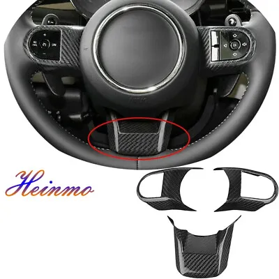 For 2022-2024 Cooper S JCW F54 F55 F56 F57 F60 Carbon Fiber Steering Wheel Cover • $74.69