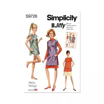 Simplicity Sewing Pattern 9726 Misses Vintage Apron Or Beach Cover-up Two Length • $16.75
