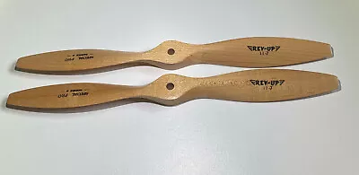 Rev Up 11 X 7 11x7 Wood Propellers RC & Control Line Model Airplanes - Set Of 2 • $9.85