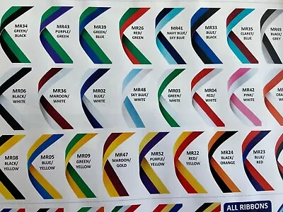 £4.95 • Buy Sports Medal Ribbons With Clip Various Colours And Pack Sizes