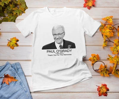 $22.99 • Buy Thank You For The Memories 1955-2023 Paul O'Grady White All Size Shirt NG478