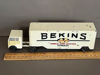 Vtg Ralstoy #12 Belkins Moving And Storage Diecast Semi Truck Tractor Trailer • $19.97