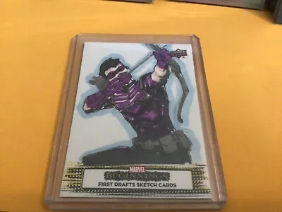 2022 Upper Deck Marvel Beginnings First Drafts Sketch Card Freddy Lopez 1/1 SSP • $229.99