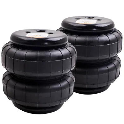 Pair Air Suspension Air Spring Bag Double Bellows Single 1/2npt Port 2500LBS • $162.99