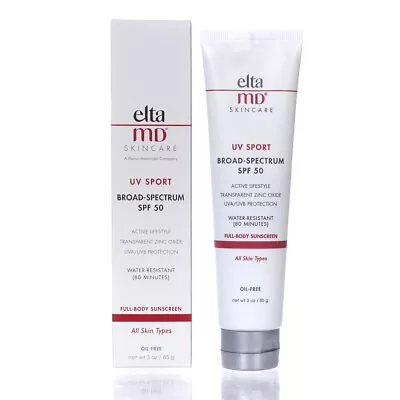 Elta MD UV Sport Broad Spectrum SPF 50 3oz/85g NEW IN BOX • $26.09